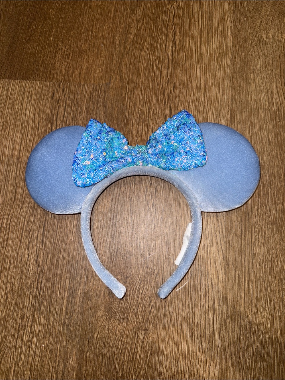 RARE Disney Parks Cornflower Blue Sequin Ears